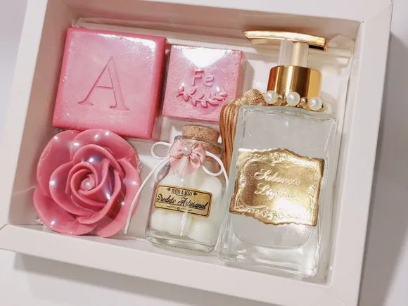Presente Personalizado, Sabonete Líquido Luxo com Sabonetes