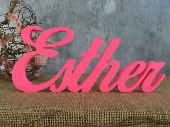 Letras de MDF -Nomes - Letras Cursivas