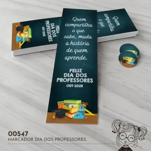 Marcador de Livro Dia dos Professores - 00547