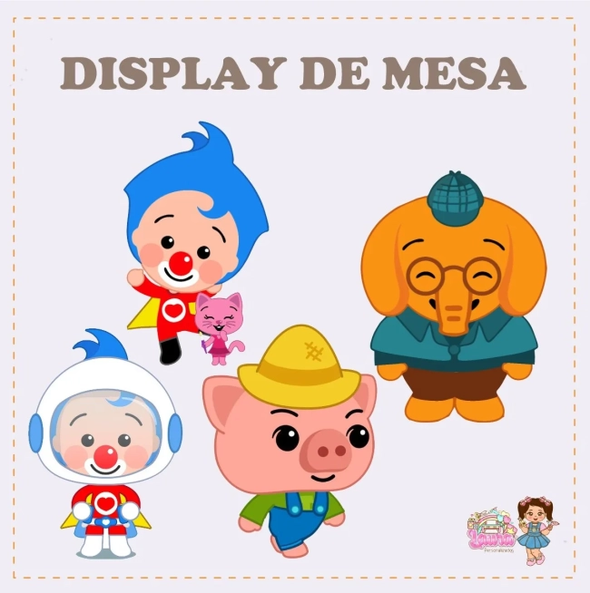 Kit Festa Só Um Bolinho PALHAÇO PLIM PLIM - Decoração de Festa