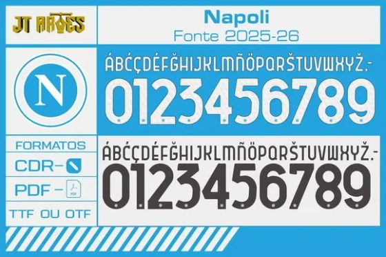 Arte Vetor Camisa Napoli 2025 2026