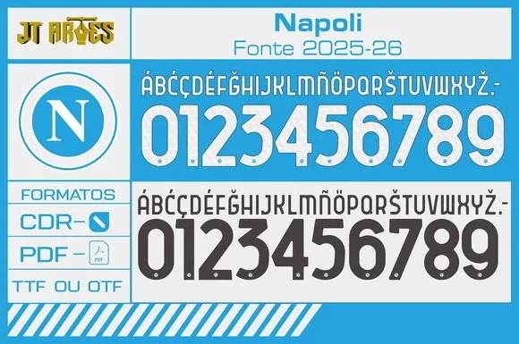 Arte Vetor Camisa Napoli 2025 2026