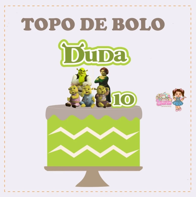 Kit Festa Só Um Bolinho SHREK - Decoração de Festa