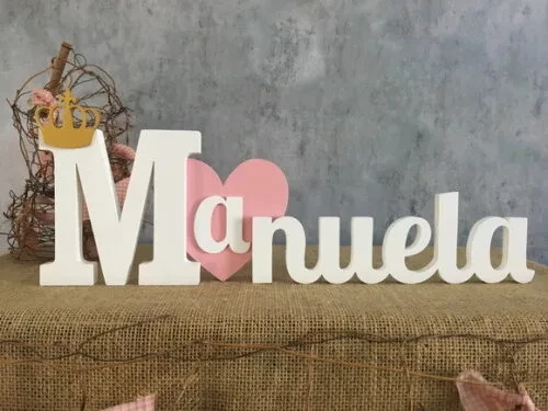 Letras Decorativas - Nomes - Coração