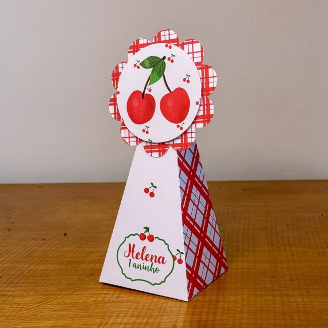 PEGUE E MONTE - Kit Festa CEREJINHA Decoração de Festa | Lembrancinhas | Aniversário | Personalizados