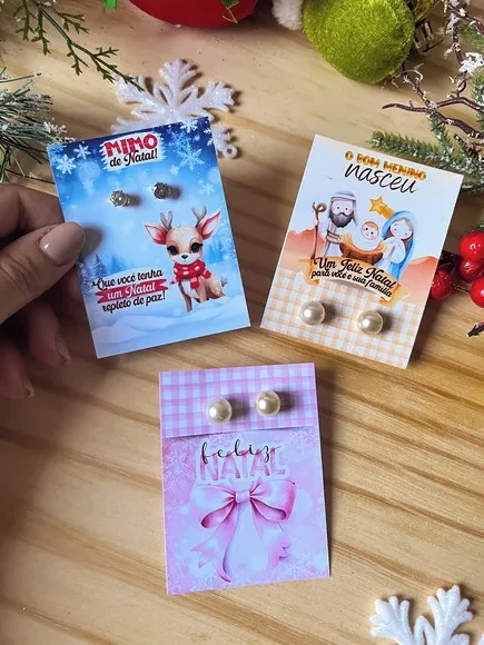 Tag para Brinco Natal - Não Acompanha Brinco