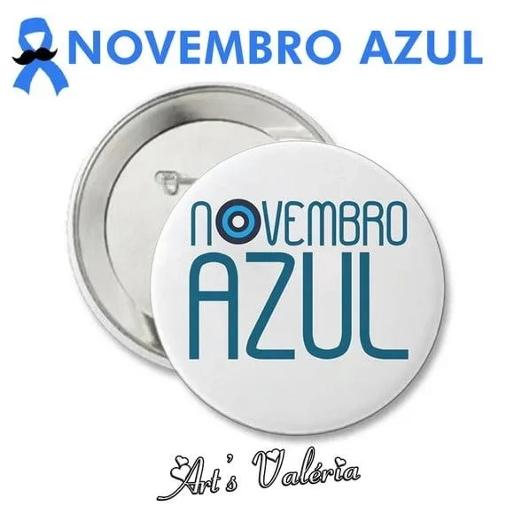 Bóton Novembro Azul - 4,5cm