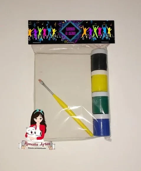 Kit Pintura Personalizado Tema Balada Neon
