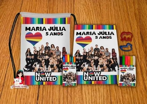 Kit Passatempo Personalizado na Mochila Now United