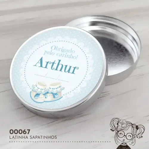 Latinha Adesivada Sapatinhos - 00067