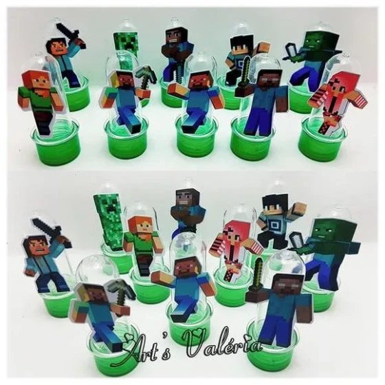 Mine Tubete com apliques Minecraft - 8cm