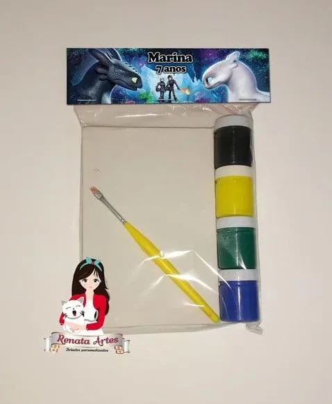 Kit Pintura Personalizado Como Treinar Seu Dragão
