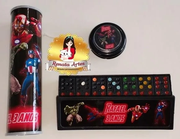Kit Jogos Personalizado Lembrancinhas Avengers