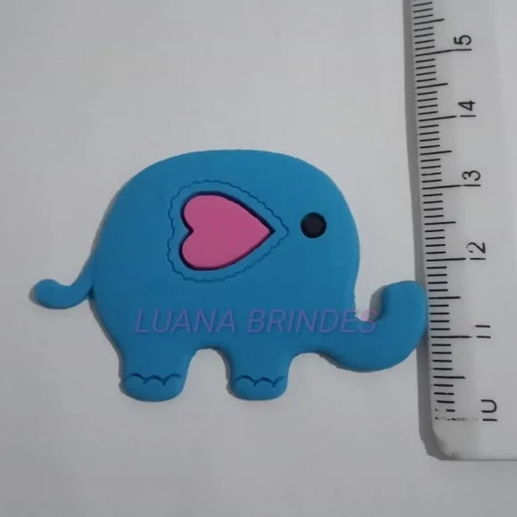 Aplique de Elefante Emborrachado - Pct com 5 Unidades