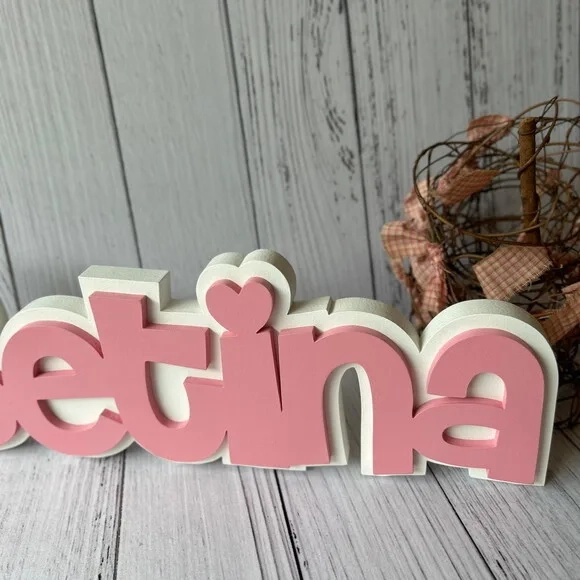 Decoração de Quarto Infantil - Sobreposição Nome em mdf