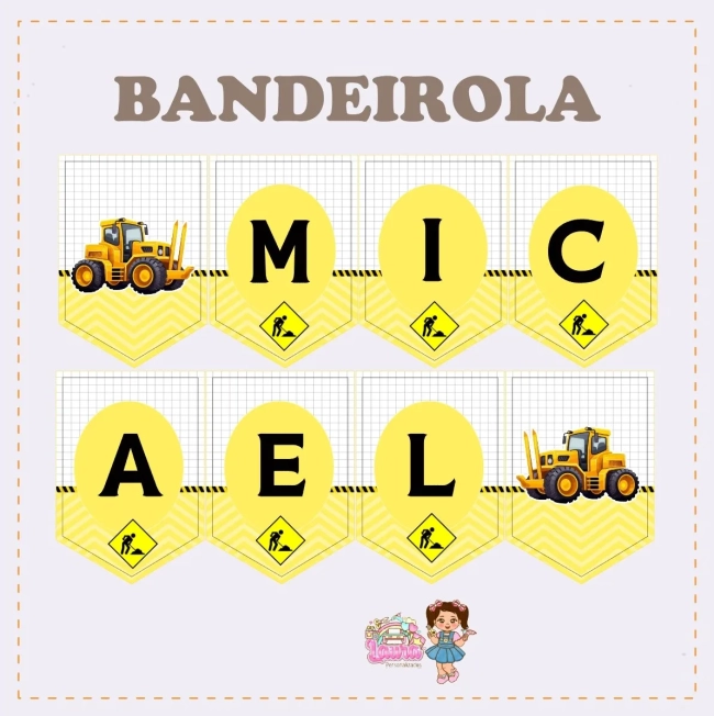 Kit Festa Só Um Bolinho TRATOR - Decoração de Festa