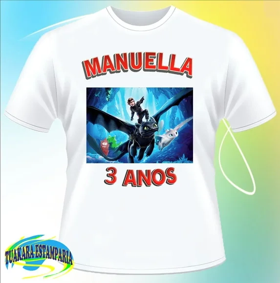 Camiseta Como Treinar O Seu Dragão 3