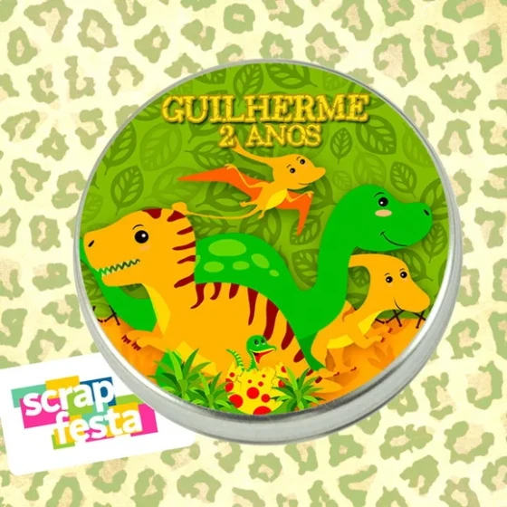 Latinhas Personalizada Festa Dinossauro