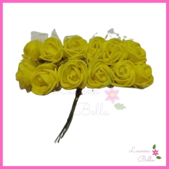 Buque de Flor Amarelo em EVA - Pct c/ 2 Buques
