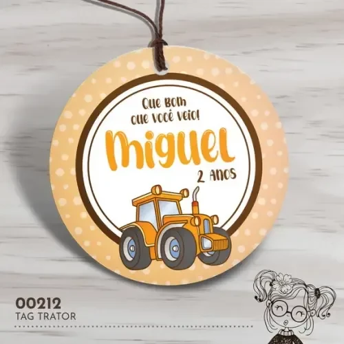 Tag Redonda Trator - 00212