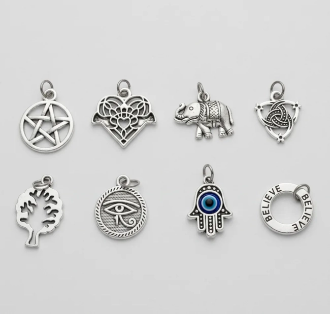 Pulseira Japamala 21 Contas Água Marinha Facetada 8mm Flor de Lótus