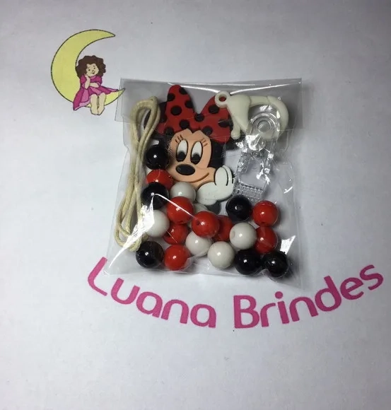 Kit Prendedor de Chupeta carinha da Minnie 1 Kit.
