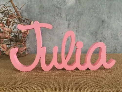Letras Decorativas - nome em MDF Linha Cursiva