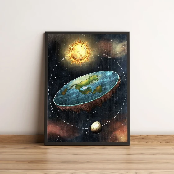 Quadro Terra Plana 203