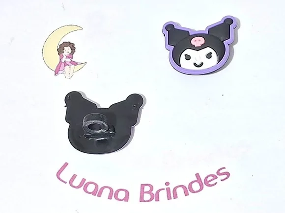 Ponteira P/lápis Keroppi e Kuromi Emborrachado 10 Unidades