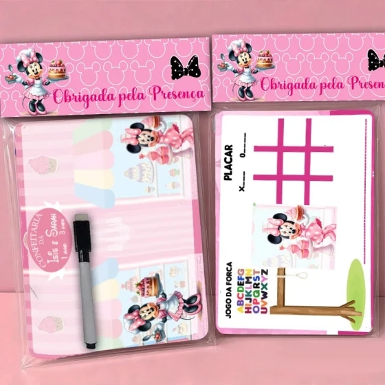 Lousa Magica Personalizada lembrancinhas Minnie