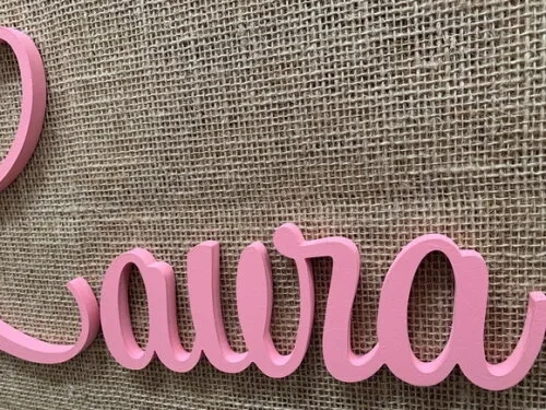 Nome de Parede em mdf