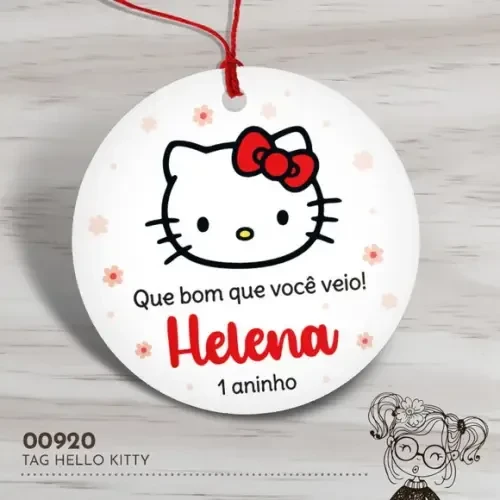 Tag Redonda Hello Kitty - 00920
