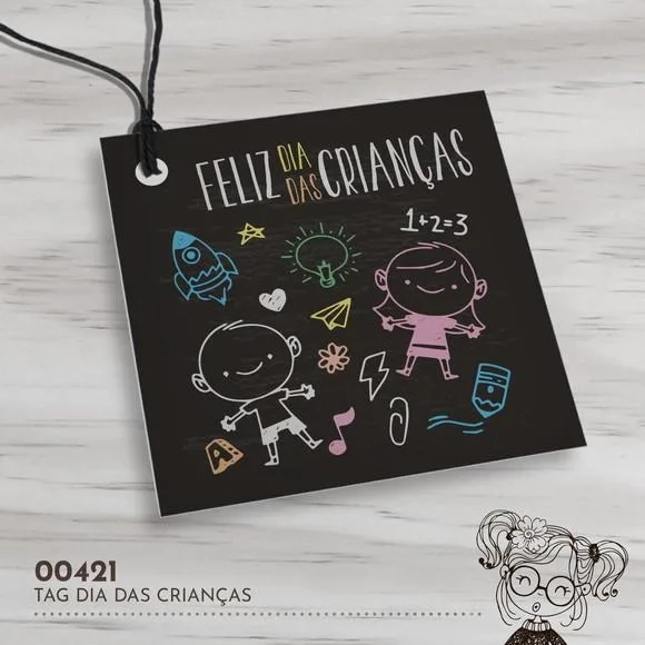 Tag Quadrada Dia das Crianças - 00421