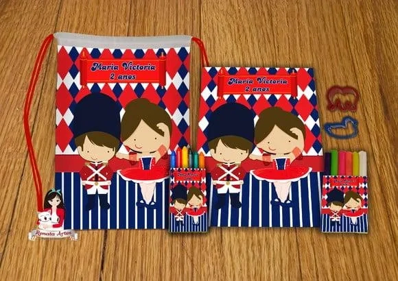Kit Passatempo Personalizado na Mochila Soldadinho de Chumbo