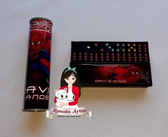 Dominó + pega varetas personalizado Homem aranha