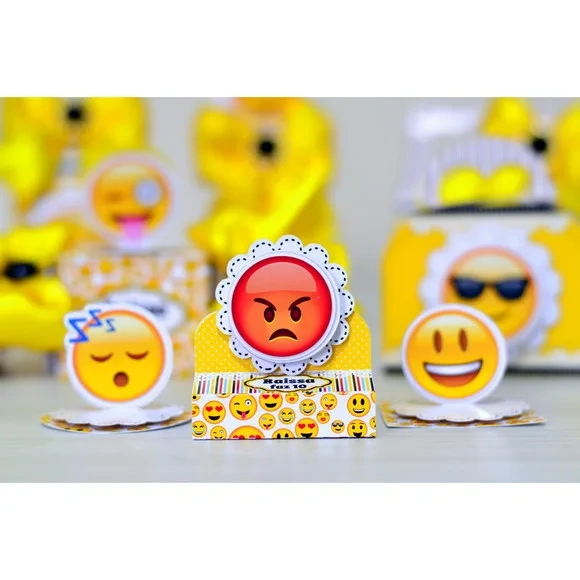 Kit 30 Lembrancinhas Emoji