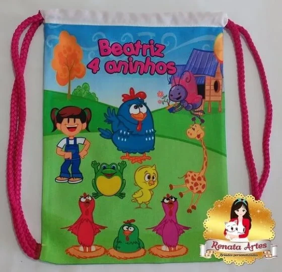 Mochilinha Galinha Pintadinha