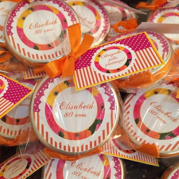 Lembrança 80 Anos Vela Aromática