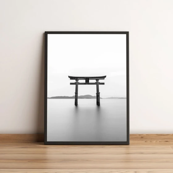 Quadro com Torii Minimalista no Horizonte 135