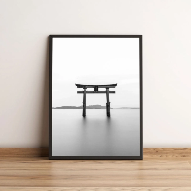 Quadro com Torii Minimalista no Horizonte 135