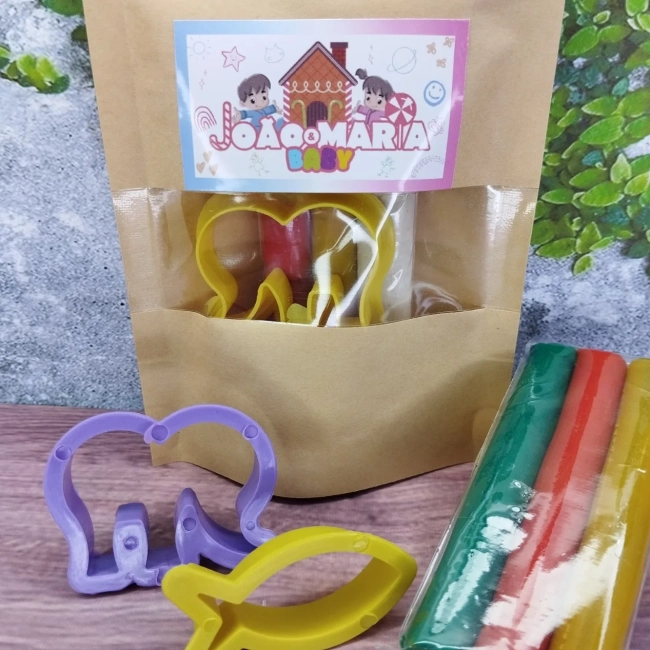 30 Unidades Kit Massinha Zip Lock - Corporativo Escola - Trabalhamos com qualquer tema - Informar tema no chat