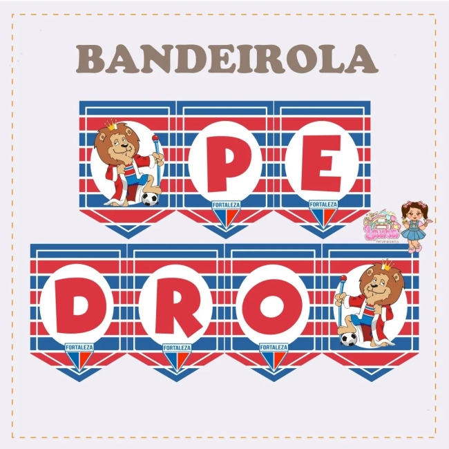 Kit Festa Só Um Bolinho FORTALEZA - Decoração de Festa