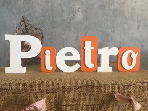 Letras de mdf -nomes Blocos