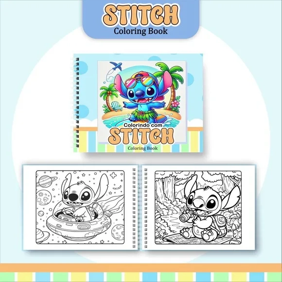 Livro de Colorir A5 com 50 Folhas
