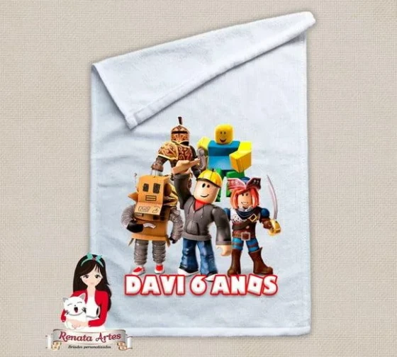 Toalhinha Personalizada Roblox