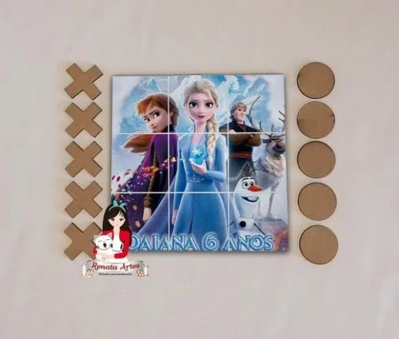 Jogo da Velha Personalizado Frozen 2020