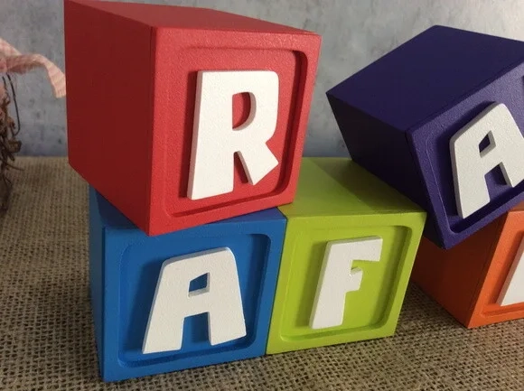 Cubos Decorativos Tema Pocoyo para Festa Infantil e Maternidade