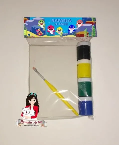 Kit Pintura Personalizado Baby Shark
