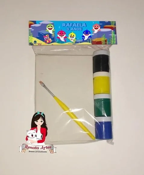 Kit Pintura Personalizado Baby Shark