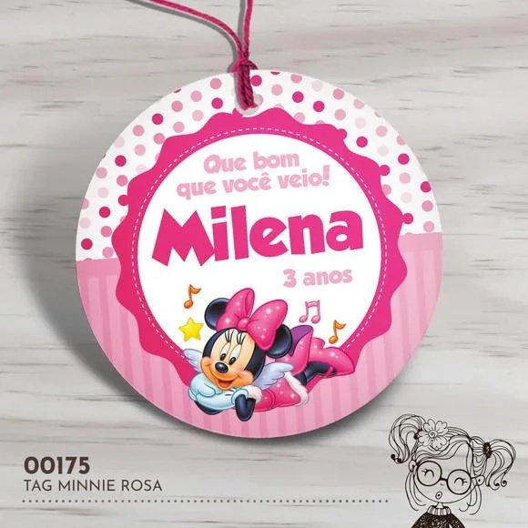 Tag Redonda Minnie - 00175